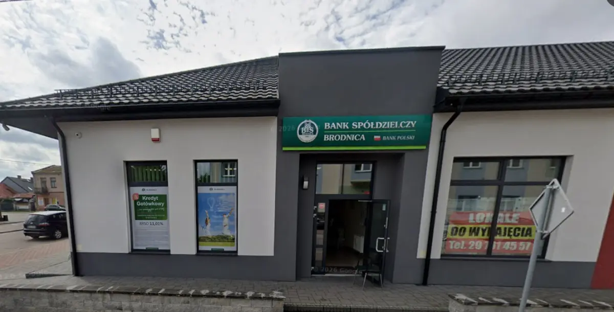 Tło wizytówki Bank Spółdzielczy Brodnica Oddział Czerwin